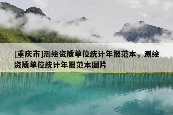 [重慶市]測繪資質(zhì)單位統(tǒng)計年報范本，測繪資質(zhì)單位統(tǒng)計年報范本圖片