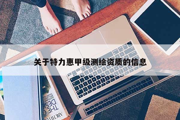 關(guān)于特力惠甲級測繪資質(zhì)的信息