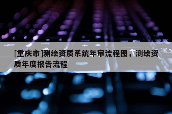 [重慶市]測(cè)繪資質(zhì)系統(tǒng)年審流程圖，測(cè)繪資質(zhì)年度報(bào)告流程