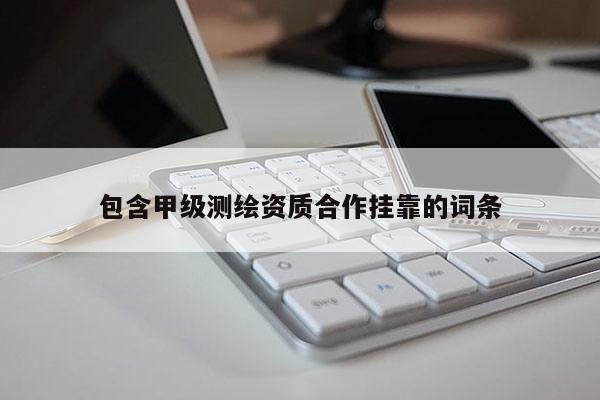 包含甲級測繪資質(zhì)合作 *** 的詞條